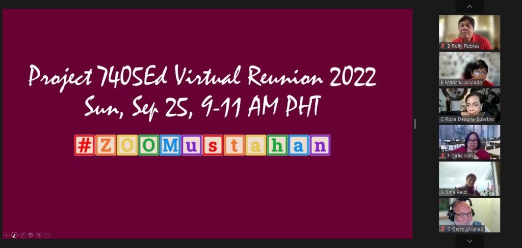 Project 7405Ed Virtual Reunion 2022